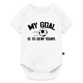 My goal is to deny yours - Body à manches courtes Premium Bébé - blanc - Devant