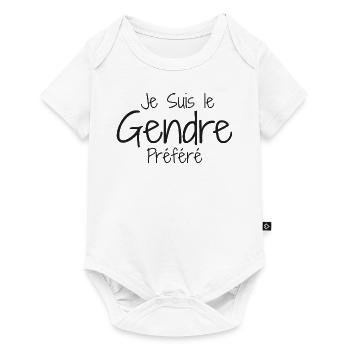 Gendre humour beau fils, Gendre Idéal Humour - Body à manches courtes Premium Bébé - blanc - Devant