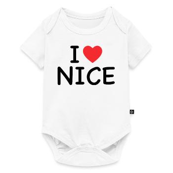 i love nice - j'aime nice - Body à manches courtes Premium Bébé - blanc - Devant
