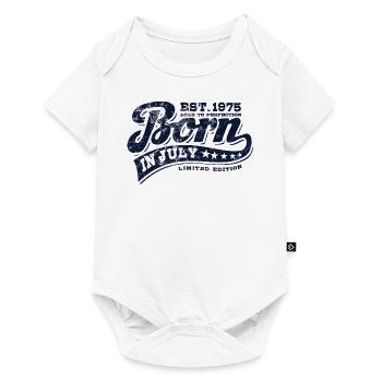 Né en Juillet 1975 - Anniversaire - Cadeau - Body à manches courtes Premium Bébé - blanc - Devant
