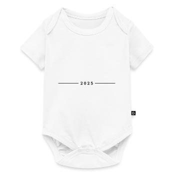 2025 year - Baby Premium short-sleeve bodysuit - white - Front