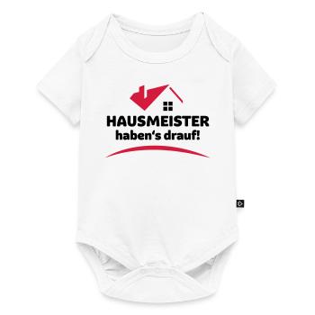 Hausmeister - Baby Premium Kurzarmbody - Weiß - Vorne