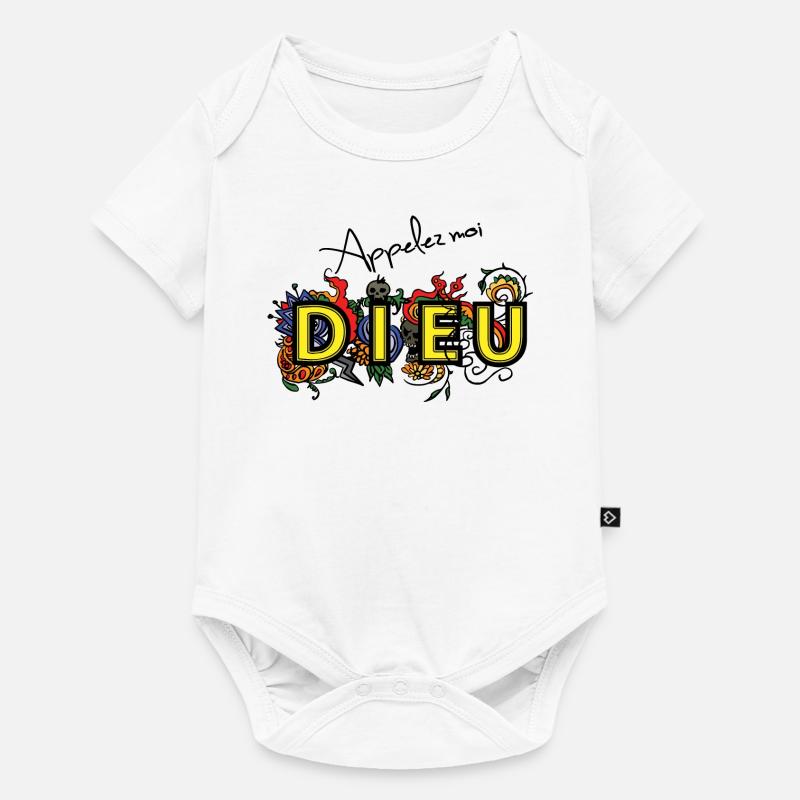 appelez-moi DIEU - Body à manches courtes Premium Bébé - blanc