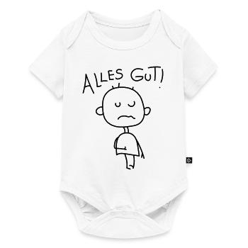 Strichmännchen Satire - Baby Premium Kurzarmbody - Weiß - Vorne