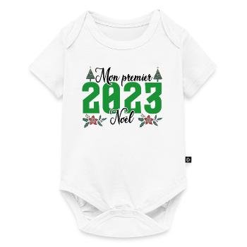 Mon Premier Noel 2023 - Body à manches courtes Premium Bébé - blanc - Devant