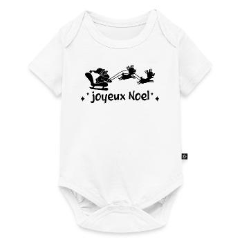 Joyeux noel. Bonne année. Cadeau de noël Christmas - Body à manches courtes Premium Bébé - blanc - Devant
