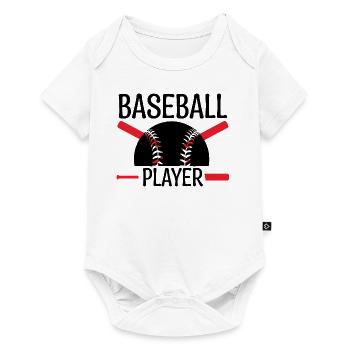 joueur de baseball. Entraîneur de baseball. - Body à manches courtes Premium Bébé - blanc - Devant