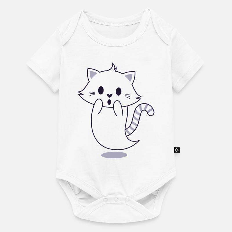 de chat - Body à manches courtes Premium Bébé - blanc