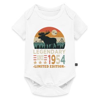 1954 legendary birthday Born in 1954 - Baby Premium short-sleeve bodysuit - white - Front