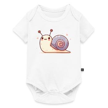 Escargot sucré - Body à manches courtes Premium Bébé - blanc - Devant