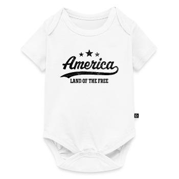 America Land of the Free - Baby Premium short-sleeve bodysuit - white - Front