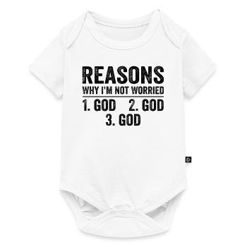 Reasons Why I'm Not Worried God - Body à manches courtes Premium Bébé - blanc - Devant