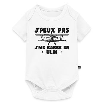 Plane Humor Ulm - Baby Premium short-sleeve bodysuit - white - Front