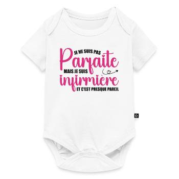 I'm not perfect, I'm a nurse - Baby Premium short-sleeve bodysuit - white - Front