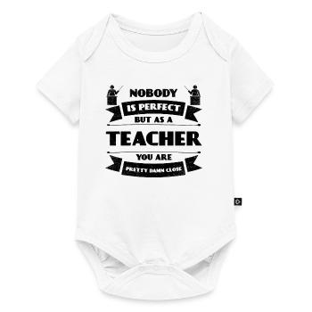 l'apprentissage des enseignants des élèves de l'école des enseignants parfait - Body à manches courtes Premium Bébé - blanc - Devant