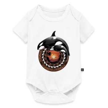 Orque orque - Body à manches courtes Premium Bébé - blanc - Devant