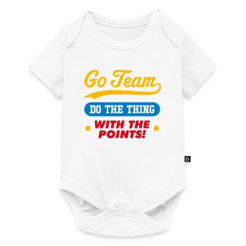 Go Team Do the thing with the points - Baby Premium short-sleeve bodysuit - white - Front