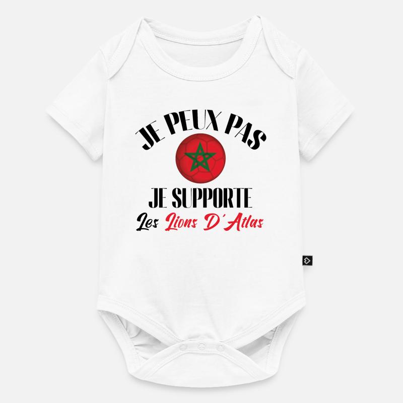 je peux pas , je supporte les lions. Maroc - Body à manches courtes Premium Bébé - blanc