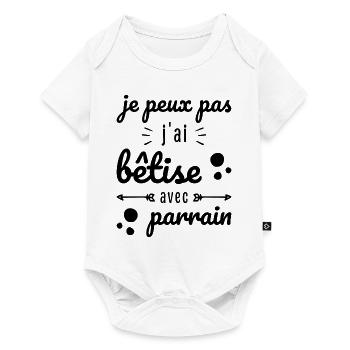 I Can't I Messed Up With Godfather Humor Gift - Baby Premium short-sleeve bodysuit - white - Front