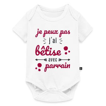 I Can't I Messed Up With Godfather Humor Gift - Baby Premium short-sleeve bodysuit - white - Front