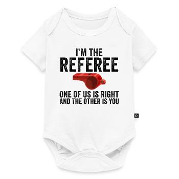 Funny Referee For Men Women Sports Ref Gag Referee - Body à manches courtes Premium Bébé - blanc - Devant