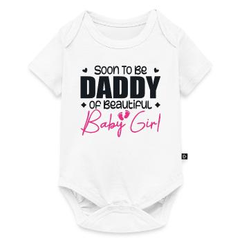 Soon to be daddy of beautiful baby girl - Body à manches courtes Premium Bébé - blanc - Devant