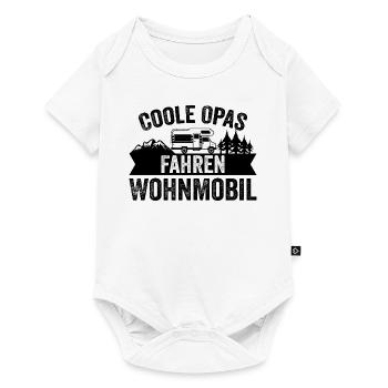 Cool Grandpas Driving Motorhome Caravan Camper Womo - Baby Premium short-sleeve bodysuit - white - Front
