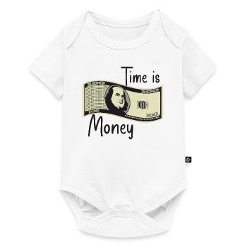 Time is money - Baby Premium short-sleeve bodysuit - white - Front