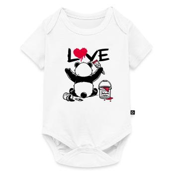 Panda Loveur - Love Painter - Baby Premium short-sleeve bodysuit - white - Front