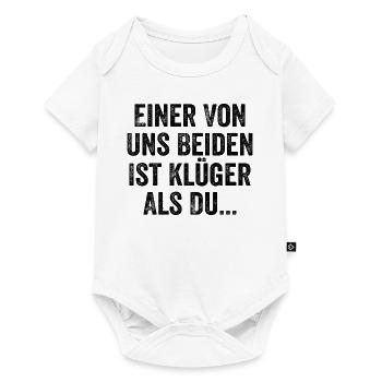 One of us is smarter than you sarcasm - Baby Premium short-sleeve bodysuit - white - Front