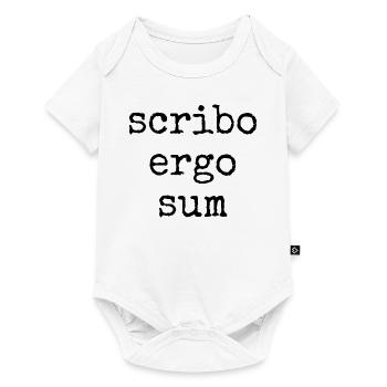 scribo ergo sum - j’écris, donc je suis - Body à manches courtes Premium Bébé - blanc - Devant