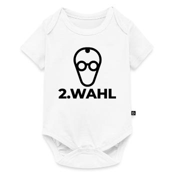 Merz - 2. Wahl Kanzler - nein zu Merz - Baby Premium Kurzarmbody - Weiß - Vorne