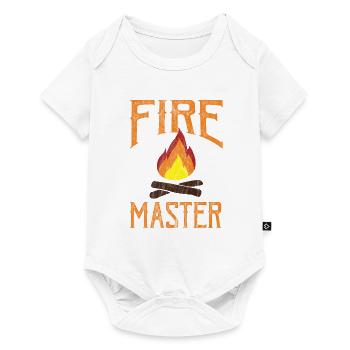 Camping - Fire Master - Baby Premium short-sleeve bodysuit - white - Front