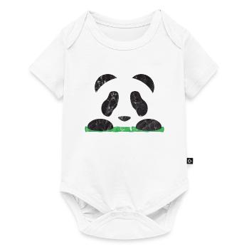 Animals Panda - Baby Premium Kurzarmbody - Weiß - Vorne