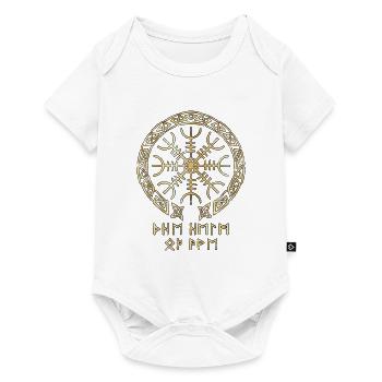 Vikings Rune Nordiques - Body à manches courtes Premium Bébé - blanc - Devant