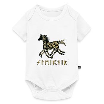 Nordic Rune Vikings - Baby Premium short-sleeve bodysuit - white - Front