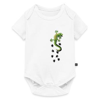 Motifs Gecko Idée cadeau Gekko Lézard Gecko Asie - Body à manches courtes Premium Bébé - blanc - Devant