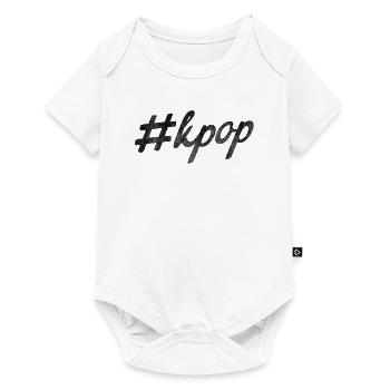 kpop #kpop kdrama k-pop k-drama corée musique - Body à manches courtes Premium Bébé - blanc - Devant