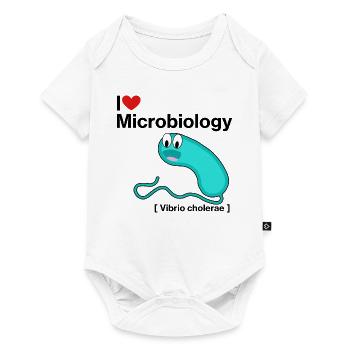 I Love Microbiology - Body à manches courtes Premium Bébé - blanc - Devant