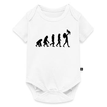 Frau mit Katze - Baby Premium Kurzarmbody - Weiß - Vorne
