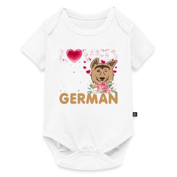 Shepherd German Shepherd love - Baby Premium short-sleeve bodysuit - white - Front