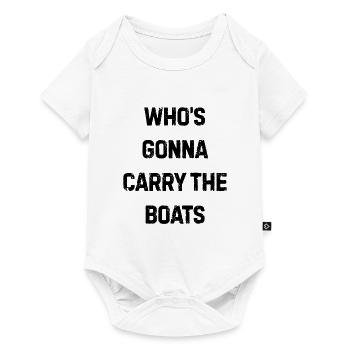 Who's going to carry the boats Yoga Mandala Zen - Baby Premium short-sleeve bodysuit - white - Front
