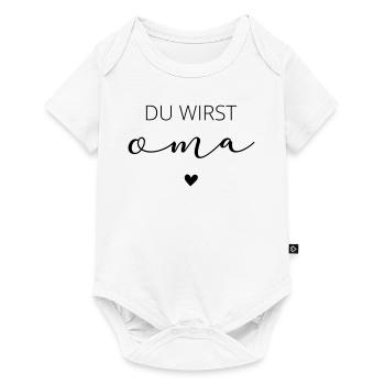 Du wirst Oma / Hallo Oma - Baby Premium Kurzarmbody - Weiß - Vorne