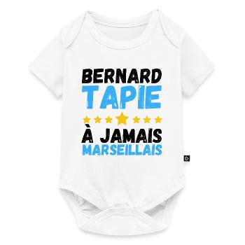 marseille foot marseillais - Body à manches courtes Premium Bébé - blanc - Devant