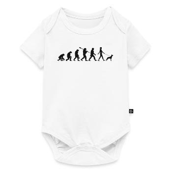 Evolution Funny Belgian Shepherd Dog Malinois - Baby Premium short-sleeve bodysuit - white - Front