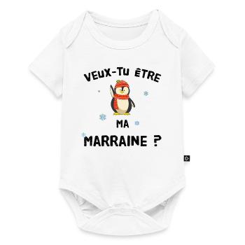 Veux tu etre ma marraine ? - Body à manches courtes Premium Bébé - blanc - Devant