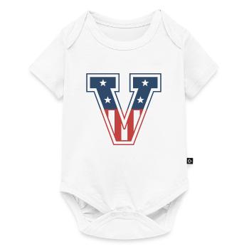 Letter V USA - Baby Premium short-sleeve bodysuit - white - Front