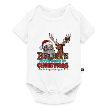 Weihnachten Santa Claus Merry Christmas - Baby Premium short-sleeve bodysuit - white - Front