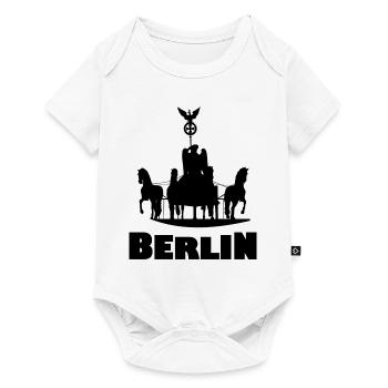 La capitale Berlin - Body à manches courtes Premium Bébé - blanc - Devant