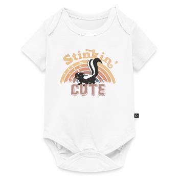 Stinkin' Cute - Cute skunk - Body à manches courtes Premium Bébé - blanc - Devant